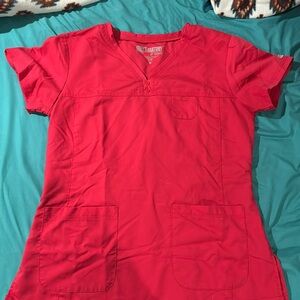greys anatomy pink women’s medium scrub top